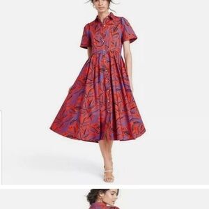 Alexis Red and Blue Maxi Dress with Vibrant Elegance